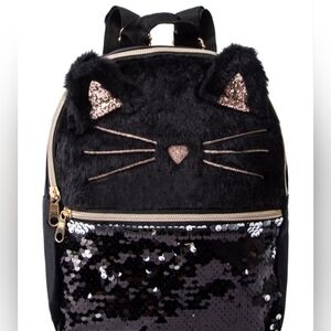 Mini Fashion Backpack Black Cat